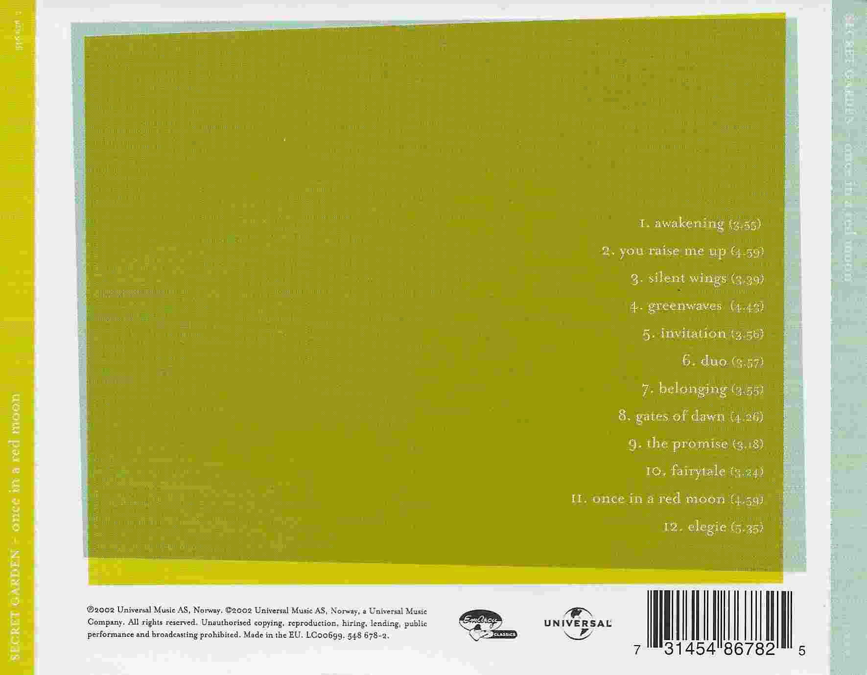 Back cover of 518678 - 2 SG
